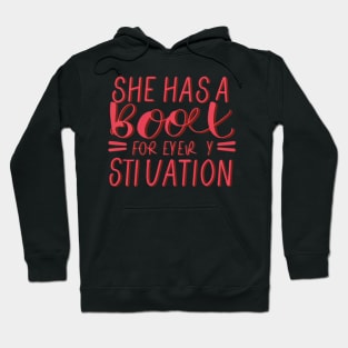 she has a book for every situation Hoodie